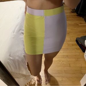 NWOT Pacsun Color Block Skirt